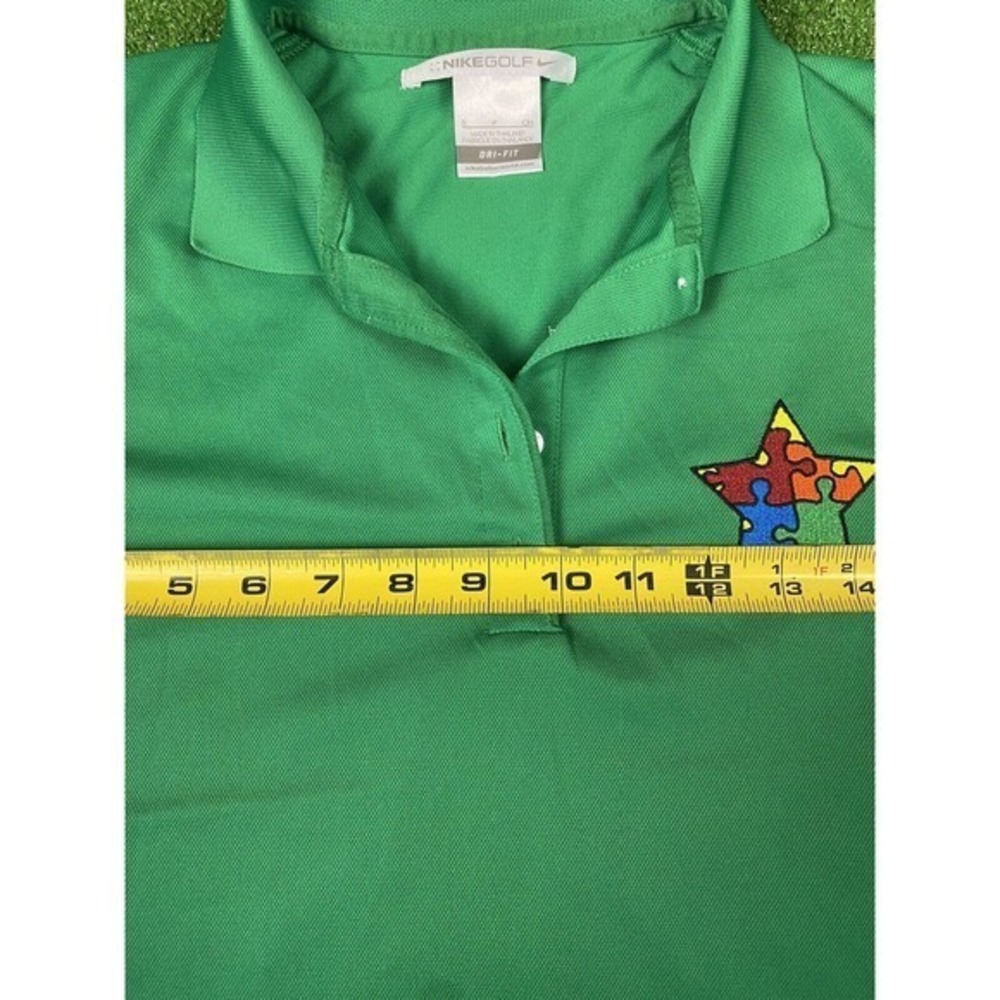 Nike Shirt Womens‎ Small Polo Autism Golf polo Green - Picture 4 of 7